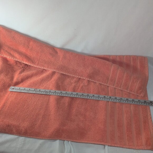 Lacoste 4 Set Orange Towels Bath Body Hand Hair 100% Cotton 30x52" Crocodile - Picture 10 of 12